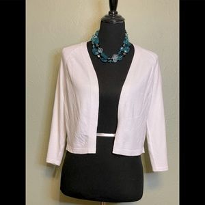 NWT APT.9 White Small 3/4 length sleeve cardigan